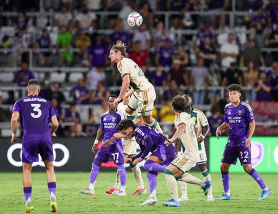 May 16, 2026, U.S.: Atlanta United midfielder WILL REILLY (28) jumps over a Orlando City SC defender. The Orlando City Soccer Club hosted Atlanta United at Inter&Co Stadium in Orlando, FL. U.S. - ZUMAm299 20260516_znp_m299_001 Copyright: xTaylorxMcFeex
