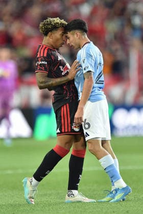 May 16, 2026, Harrison, New Jersey, USA: in action at Sports Illustrated Stadium in Harrison New Jersey New York City FC draws with New York Red Bulls 1 to 1 Harrison USA - ZUMAa301 20260516_aaf_a301_010 Copyright: xBrooksxVonxArxx
