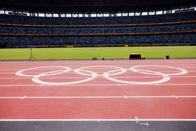 May 17, 2026, Tokyo, Japan: General view of branding around the National Stadium before the Seiko Golden Gala World Athletics Continental Tour Meeting. Seiko Golden Grand Prix Athletics 2026 Tokyo - 17th May  - ZUMAs197 20260517_aaa_s197_001 Copyright: xBenxBoothx