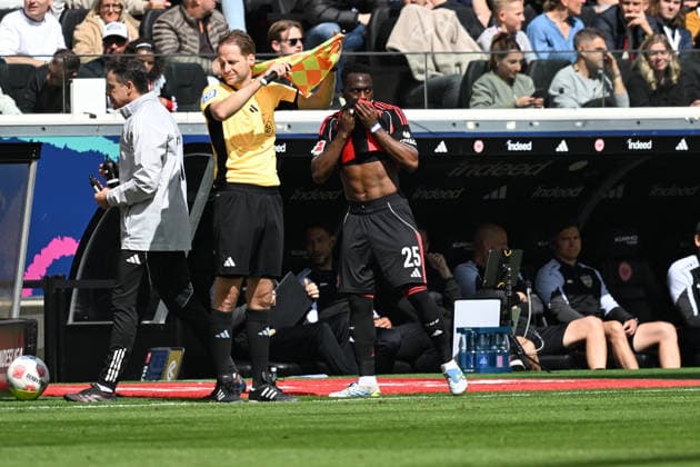 16 05 2026, xsltx, Soccer 1 Bundesliga, Eintracht Frankfurt VfB Stuttgart v l Arnaud Kalimuendo Eintracht Frankfurt DFL DFB REGULATIONS PROHIBIT ANY USE OF PHOTOGRAPHS as IMAGE SEQUENCES and or QUASI VIDEO Frankfurt am Main