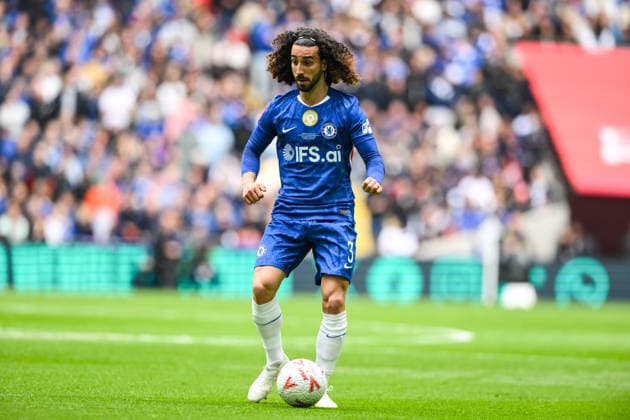 Chelsea v Manchester City - Emirates FA Cup Final Marc Cucurella of Chelsea controls the ball during the Emirates FA Cup Final between Chelsea and Manchester City at Wembley Stadium in London, United Kingdom, on May 16, 2026. London Greater London United Kingdom  Copyright: xMIxNewsx originalFilename:fletcher-chelseav260516_npieO.jpg