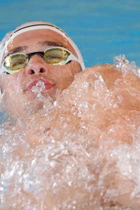 16 05 2026 Swimming 61 International Swimming Festival Nordbad DSW Darmstadt here WK112 A Final 200m backstroke Yannik Nowak 2008 SG Rhein Mosel Darmstadt Hessen Germany
