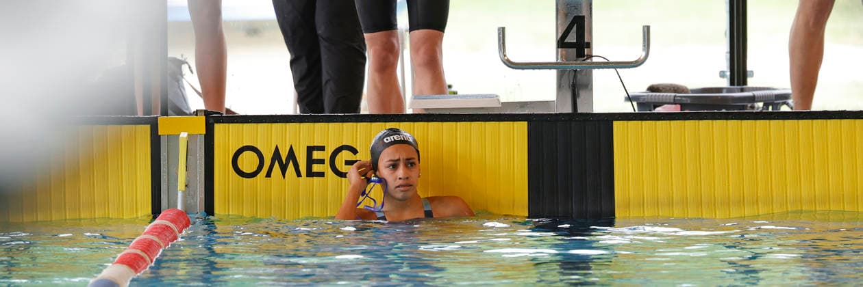 16 05 2026 Swimming 61 International Swimming Festival Nordbad DSW Darmstadt here WK113 A Final 100m Butterfly Nadine Zellat 2011 SV Würzburg 05 1st place Winner Darmstadt Hessen Germany