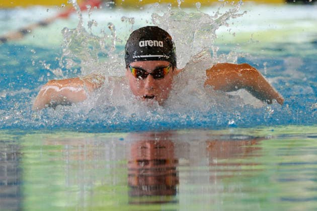 16 05 2026 Swimming 61 International Swimming Festival Nordbad DSW Darmstadt here WK114 A Final 100m Butterfly Jakub Vitkovic 2009 SC Wfr München Darmstadt Hessen Germany