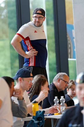 16 05 2026 Swimming 61 International Swimming Festival Nordbad DSW Darmstadt with overview Coach SG Frankfurt Marco Koch Darmstadt Hessen Germany