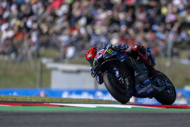 RECORD DATE NOT STATED MotoGP, 6th round of the World Championship, WM, Weltmeisterschaft in Catalonia Barcelona Barcelona (Spain), 17 05 2026 - Augusto Fernandez (47), test rider for the Yamaha Factory Racing Team, during the warm-up for the 6th round of the MotoGP World Championship, Grand Prix de Catalunya, Barcelona Spain; Catalonia Spain Copyright: xJoaquimxGalantex