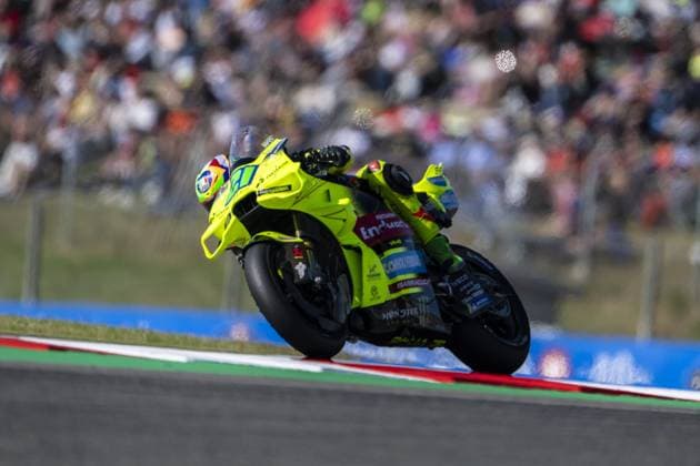 RECORD DATE NOT STATED MotoGP, 6th round of the World Championship, WM, Weltmeisterschaft in Catalonia Barcelona Barcelona (Spain), 17 05 2026 - Franco Morbidelli (21), rider for the Pertamina Enduro VR46 Racing Team, during the warm-up for the 6th stage of the MotoGP World Championship, Catalan Grand Prix, Barcelona Spain; Catalonia Spain Copyright: xJoaquimxGalantex