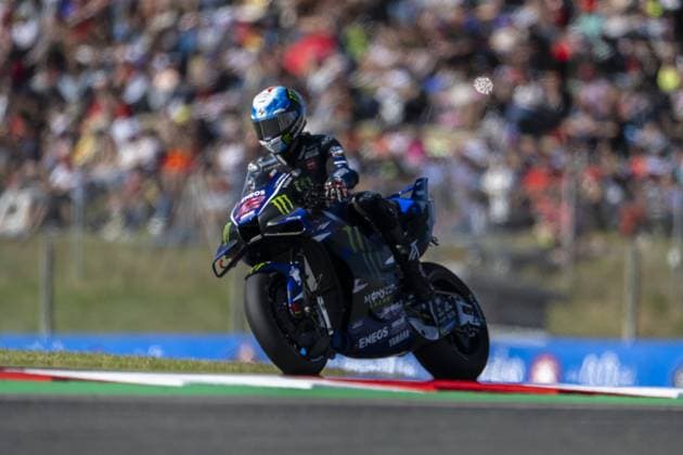 RECORD DATE NOT STATED MotoGP, 6th round of the World Championship, WM, Weltmeisterschaft in Catalonia Barcelona Barcelona (Spain), 17 05 2026 - Alex Rins (42), Monster Energy Yamaha MotoGP rider, during the warm-up for the 6th stage of the MotoGP World Championship, Catalan Grand Prix, Barcelona Spain; Catalonia Spain Copyright: xJoaquimxGalantex