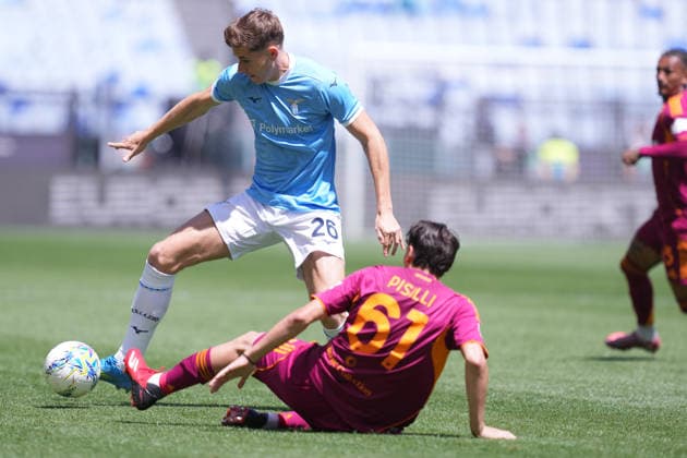 Lazio™s Toma Basic during the Serie A EniLive soccer match between Roma and Lazio at the Rome s Olympic stadium, Italy - Sunday May 17, 2026 - Soccer ( Photo by Alfredo Falcone LaPresse )  Copyright: xAlfredoxFalcone LaPressex