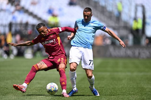 As Roma 17 05 2026 - campionato di calcio serie A Roma-Lazio foto Antonello Sammarco Image nella foto: Wesley-Adam Marusic 