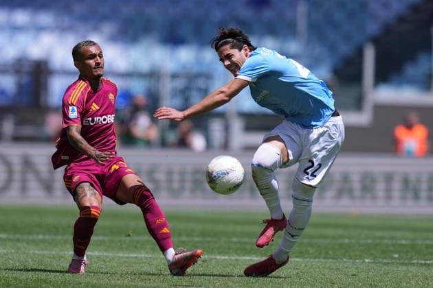 Roma™s Wesley Lazio™s Matteo Cancellieri during the Serie A EniLive soccer match between Roma and Lazio at the Rome s Olympic stadium, Italy - Sunday May 17, 2026 - Soccer ( Photo by Alfredo Falcone LaPresse )  Copyright: xAlfredoxFalcone LaPressex