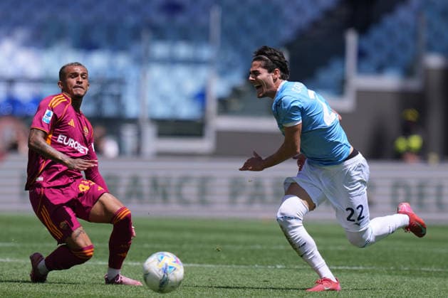 Roma™s Wesley Lazio™s Matteo Cancellieri during the Serie A EniLive soccer match between Roma and Lazio at the Rome s Olympic stadium, Italy - Sunday May 17, 2026 - Soccer ( Photo by Alfredo Falcone LaPresse )  Copyright: xAlfredoxFalcone LaPressex