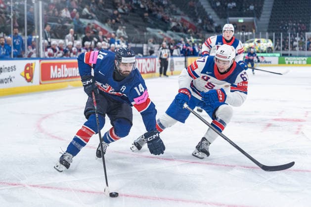 17 05 2026, Zurich, Swiss Life Arena, Ice Hockey World Championships Great Britain USA, 14 Liam Kirk Great Britain Zurich Swiss Life Arena Zurich Switzerland Copyright: xJustPictures.ch StefanxEmchx jp-de-StEm-DSC0028720260517