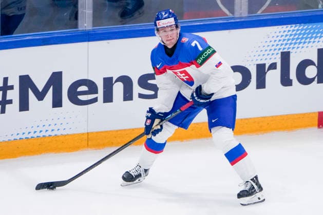 FRIBOURG, SWITZERLAND MAY 17 Maxim Strbak of Slovakia in action during the 2026 IIHF Ice Hockey World Championship Switzerland game between Italy and Slovakia at BCF Arena on May 17, 2026 in Fribourg, Fribourg Fribourg BCF Arena Fribourg Switzerland Copyright: xJustPictures.ch JarixPestelaccix jp-en-EuSpIm-JP6_JAR_Italy_Slovakia_16May2026_00006