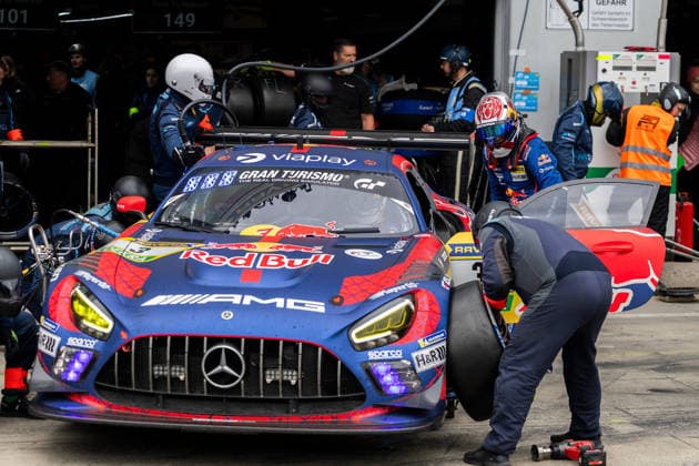 17 05 2026, xrarjax, Motorsport VLN Langstreckenmeisterschaft , 24 hours race Nürburgring v l Mercedes AMG Team Verstappen Racing Max Verstappen Lucas Auer Jules Gounon Daniel Juncadella Swalmen NED Kufstein AUT Anyos AND Barcelona ESP SP 9 PRO IGTC Mercedes AMG GT3 DFL DFB REGULATIONS PROHIBIT ANY USE OF PHOTOGRAPHS as IMAGE SEQUENCES and or QUASI VIDEO Nürburg
