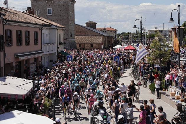 during Stage 9 of the Giro d™Italia from Cervia to Corno alle Scale, Italy, Sunday May 17, 2026.  Copyright: xMarcoxAlpozzi LaPressex