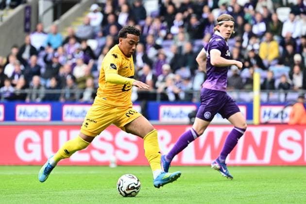 RSC Anderlecht v KV Mechelen - Jupiler Pro League Champions Play-Off ANDERLECHT, BELGIUM - MAY 17 : Van Brederode Myron forward of KV Mechelen scores a goal during the Jupiler Pro League Champions Play-Off match between RSC Anderlecht and KV Mechelen on May 17, 2026 in Anderlecht, Belgium, 17 05 2026 Anderlecht Belgium  Copyright: xPeterxDexVoechtx