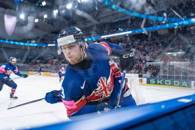 17 05 2026, Zurich, Swiss Life Arena, Ice Hockey World Championships Great Britain USA, 3 Liam Steele Great Britain Zurich Swiss Life Arena Zurich Switzerland Copyright: xJustPictures.ch StefanxEmchx jp-de-StEm-DSC0001720260517