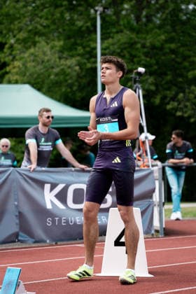 Owe Fischer Breiholz Koenigsteiner LV, 300m hurdles men, 3 , GER, Leichtathletik, Athletics, Internationales KOST Laeufermeeting, Pliezhausen, 17 05 2026, GER, Leichtathletik, Athletics, Internationales KOST Laeufermeeting, Pliezhausen, 17 05 2026 Pliezhausen Copyright: xStefanxMayerx EP_SMR