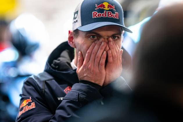 Portrait of a driver with Red Bull cap and team clothing in the paddock of the Nürburgring The driver wears typical Red Bull Motorsport equipment and is photographed in a relaxed atmosphere Red Bull team driver in the paddock at the Nürburgring Copyright: xMichaelxGelhardtx