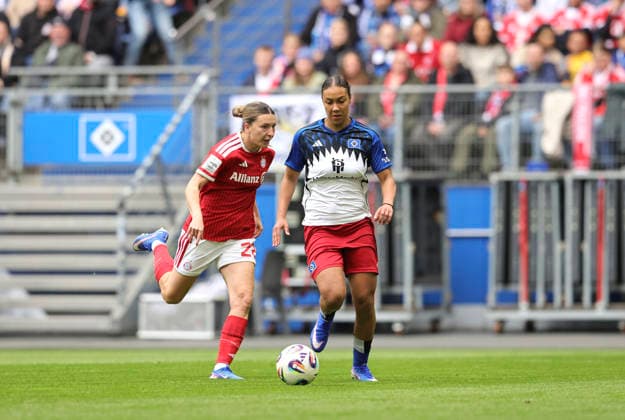 Photo Krüger HSV vs Barbara DUNST FC Bayern Fußball Pixel Bundesliga der Frauen 26 Spieltag am So 17 05 2026 Hamburger SV FC Bayern München