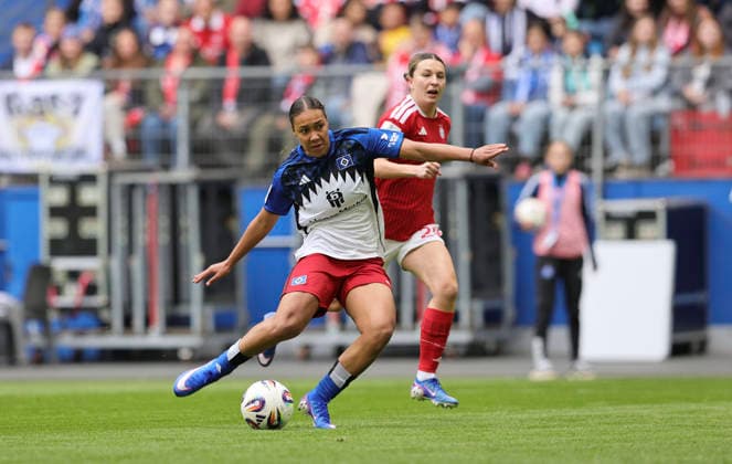 Photo Krüger HSV vs Barbara DUNST FC Bayern Fußball Pixel Bundesliga der Frauen 26 Spieltag am So 17 05 2026 Hamburger SV FC Bayern München