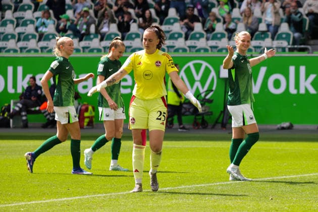 17 05 2026, xgrfx, Soccer Google Pixel Women Bundesliga, VfL Wolfsburg 1 FC Nürnberg v l Goal, Alexandra Popp to 1 0 VfL Wolfsburg DFL DFB REGULATIONS PROHIBIT ANY USE OF PHOTOGRAPHS as IMAGE SEQUENCES and or QUASI VIDEO Wolfsburg