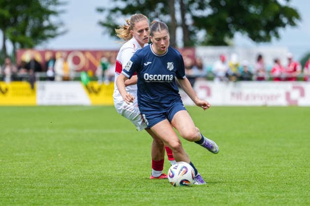 2 Womens Bundesliga SC Sand vs VfB Stuttgart, 17 05 2026 Kim Schneider SC Sand, 8 in duel with Julia Glaser VfB Stuttgart, 9 2 Womens Bundesliga SC Sand vs VfB Stuttgart, Adams Arena SC Sand, 17 05 2026 DFB DFL REGULATIONS PROHIBIT ANY USE OF PHOTOGRAPHS AS IMAGE SEQUENCES AND OR QUASI VIDEO Copyright: xBEAUTIFULxSPORTS Boscox