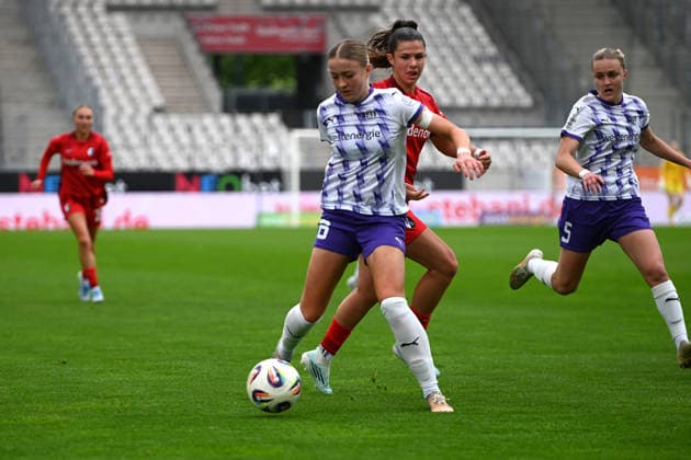 Lany Mia Bäcker Google Pixel Frauen Bundesliga SGS Essen SC Freiburg 17 05 2026 Lany Mia Bäcker SGS Essen , Google Pixel Frauen Bundesliga, 26 Matchday, SGS Essen vs SC Freiburg on May 17, 2026 at Stadion an der Hafenstraße, Essen