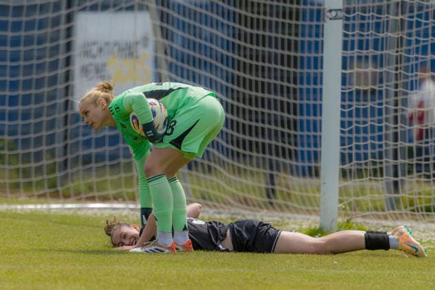 Ingolstadt, Germany 17 May 2026 2 Womens Bundesliga 2025 2026 Sp 26 FC Ingolstadt 04 vs FC Bayern Munich II In the picture Emma Kusch FCI unhappy on the pitch Audi Sportpark Bayern Copyright: xFotostandx xSchäferx
