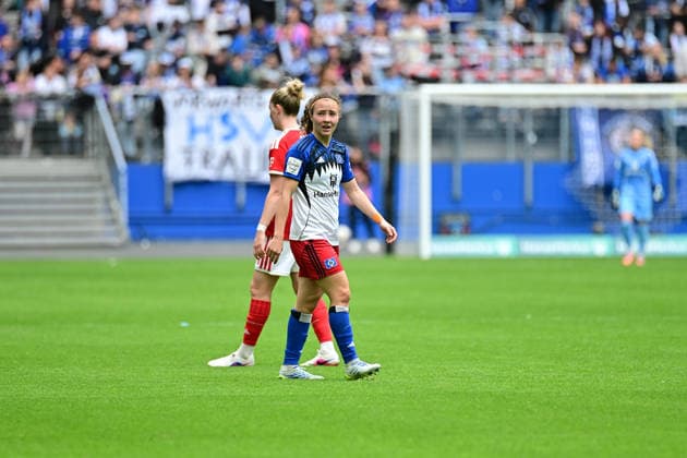 Soccer I Women I Season 2025 2026 I Bundesliga I 26 Matchday I Hamburger SV FC Bayern Munich I 17 05 2026 Crop, single image, single photo, body Melanie Brunnthaler 11, Hamburger SV Hamburg Volksparkstadion Hamburg Germany Copyright: xLobeca WolfxGebhardtx
