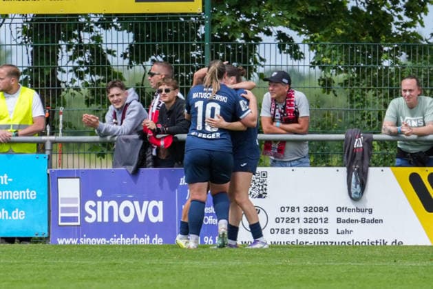 2 Womens Bundesliga SC Sand vs VfB Stuttgart, 17 05 2026 Goal celebration for 1 1 by Kim Schneider SC Sand, 8 2 Womens Bundesliga SC Sand vs VfB Stuttgart, Adams Arena SC Sand, 17 05 2026 DFB DFL REGULATIONS PROHIBIT ANY USE OF PHOTOGRAPHS AS IMAGE SEQUENCES AND OR QUASI VIDEO Copyright: xBEAUTIFULxSPORTS Boscox