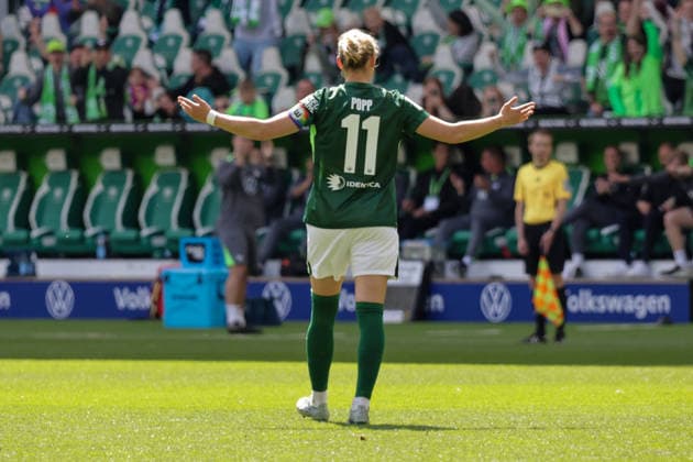 17 05 2026, xgrfx, Soccer Google Pixel Women Bundesliga, VfL Wolfsburg 1 FC Nürnberg v l Goal, Alexandra Popp to 2 0 VfL Wolfsburg DFL DFB REGULATIONS PROHIBIT ANY USE OF PHOTOGRAPHS as IMAGE SEQUENCES and or QUASI VIDEO Wolfsburg