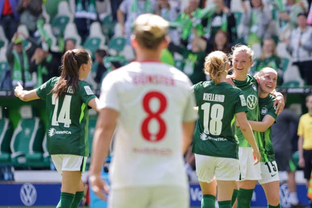 17 05 2026, xgrfx, Soccer Google Pixel Women Bundesliga, VfL Wolfsburg 1 FC Nürnberg v l Goal, Alexandra Popp to 2 0 VfL Wolfsburg DFL DFB REGULATIONS PROHIBIT ANY USE OF PHOTOGRAPHS as IMAGE SEQUENCES and or QUASI VIDEO Wolfsburg