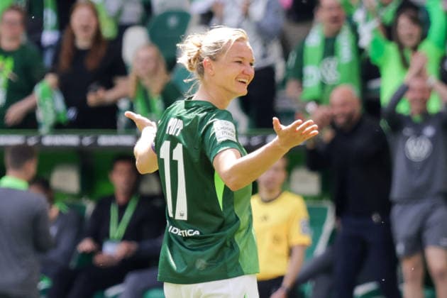 17 05 2026, xgrfx, Soccer Google Pixel Women Bundesliga, VfL Wolfsburg 1 FC Nürnberg v l Goal, Alexandra Popp to 2 0 VfL Wolfsburg DFL DFB REGULATIONS PROHIBIT ANY USE OF PHOTOGRAPHS as IMAGE SEQUENCES and or QUASI VIDEO Wolfsburg