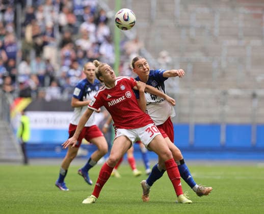 Photo Carolin SIMON FC Bayern vs Sophie HILLEBRAND HSV Fußball Pixel Bundesliga der Frauen 26 Spieltag am So 17 05 2026 Hamburger SV FC Bayern München