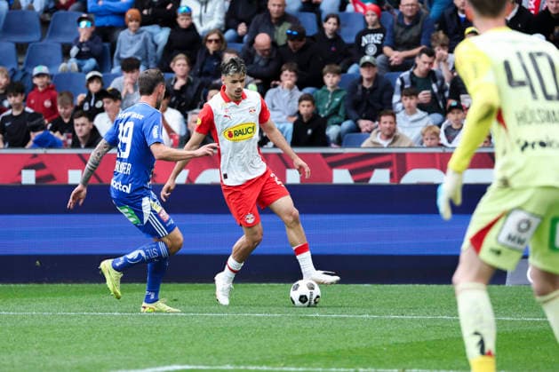SOCCER - BL, RBS vs Hartberg SALZBURG,AUSTRIA,17.MAY.26 - SOCCER - ADMIRAL Bundesliga, championship group, Red Bull Salzburg vs TSV Hartberg. Image shows Kerim Alajbegovic (RBS).  GEPAxpictures xDavidxGeieregger