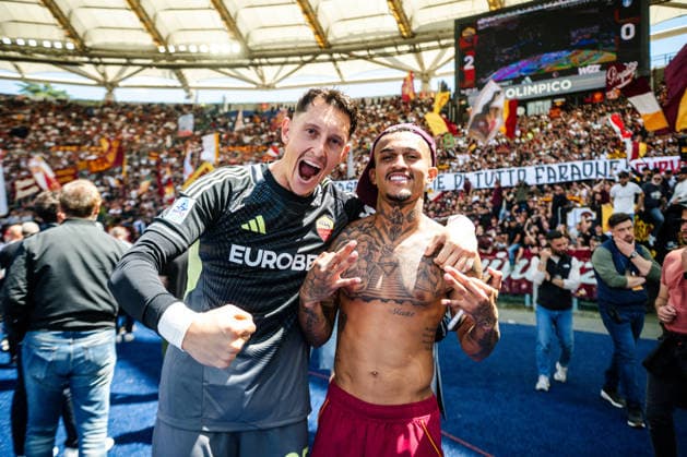IPA84786137 - Wesley of AS Roma during Roma-Lazio, Serie A 2025 2026 at Stadio Olimpico on May 17, 2026 during AS Roma vs SS Lazio, Italian soccer Serie A match in Rome, Italy, May 17 2026  Copyright: xDomenicoxBari IPAxSportx xx 84786137