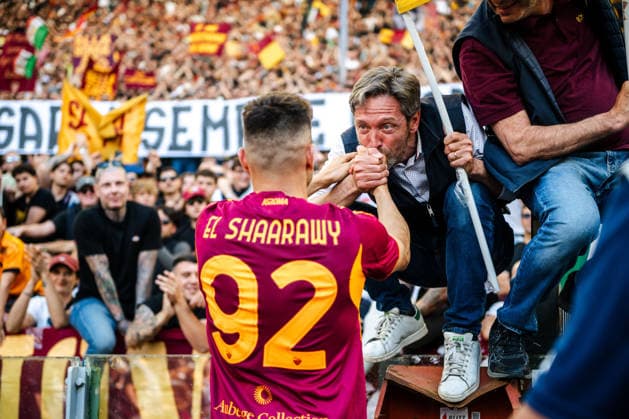 IPA84786158 - Stephan El Shaarawy of AS Roma during Roma-Lazio, Serie A 2025 2026 at Stadio Olimpico on May 17, 2026 during AS Roma vs SS Lazio, Italian soccer Serie A match in Rome, Italy, May 17 2026  Copyright: xDomenicoxBari IPAxSportx xx 84786158