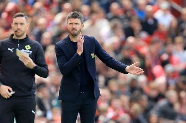 Manchester United, ManU v Nottingham Forest - Premier League Michael Carrick, Manager of Manchester United on the side line during the Premier League match between Manchester United and Nottingham Forest at Old Trafford on May 17, 2026 in Manchester, England. WARNING! This Photograph May Only Be Used For Newspaper And Or Magazine Editorial Purposes. May Not Be Used For Publications Involving 1 player, 1 Club Or 1 Competition Without Written Authorisation From Football DataCo Ltd. For Any Queries, Please Contact Football DataCo Ltd on +44 (0) 207 864 9121 Manchester Old Trafford England United Kingdom Copyright: xAllstarxPicturexLibraryxLtdx