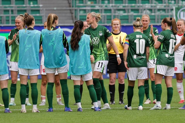 17 05 2026, xgrfx, Soccer Google Pixel Women Bundesliga, VfL Wolfsburg 1 FC Nürnberg v l Substitution, Alexandra Popp VfL Wolfsburg DFL DFB REGULATIONS PROHIBIT ANY USE OF PHOTOGRAPHS as IMAGE SEQUENCES and or QUASI VIDEO Wolfsburg