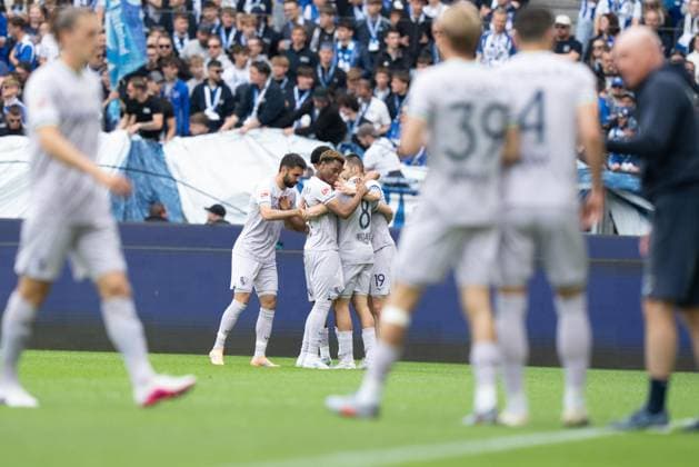 Karlsruher SC v VfL Bochum 1848 - Bundesliga Kjell Watjen of VfL Bochum 1848 scores the opening goal during the Bundesliga match between Karlsruher SC and VfL Bochum 1848 at BBBank Wildpark on May 17, 2026 in Karlsruhe, Germany. Copyright: xTaiseixIwamotox