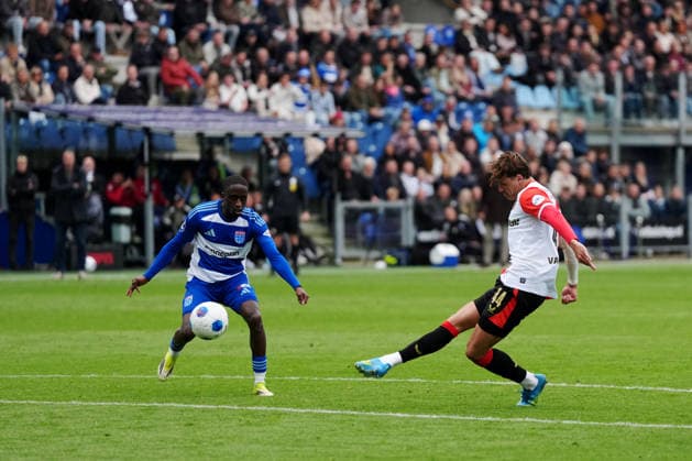 Eredivisie: PEC Zwolle v Feyenoord Rotterdam Zwolle - Tobias van den Elshout of Feyenoord during the thirty-fourth competition round of the 2025 2026 Eredivisie season. The match is set between PEC Zwolle and Feyenoord Rotterdam at Mac3Park Stadion on 17 May 2026 in Zwolle, The Netherlands. Copyright: xYannickxVerhoevenx