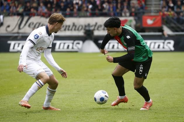 NIJMEGEN , 16-05-2026 , Stadium De Goffert , season 2025 2026 , Dutch Eredivisie football . match between NEC Nijmegen and Go Ahead Eagles, Picture shows NEC Nijmegen player Basar Onal NEC - Go Ahead Eagles  x203759299x Copyright: