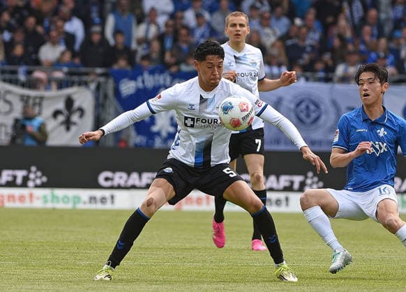 17 05 2026, xhbx, Soccer 2 Bundesliga, SV Darmstadt 98 SC Paderborn 07 v l Santiago Castaneda SC Paderborn 07 DFL DFB REGULATIONS PROHIBIT ANY USE OF PHOTOGRAPHS as IMAGE SEQUENCES and or QUASI VIDEO Darmstadt