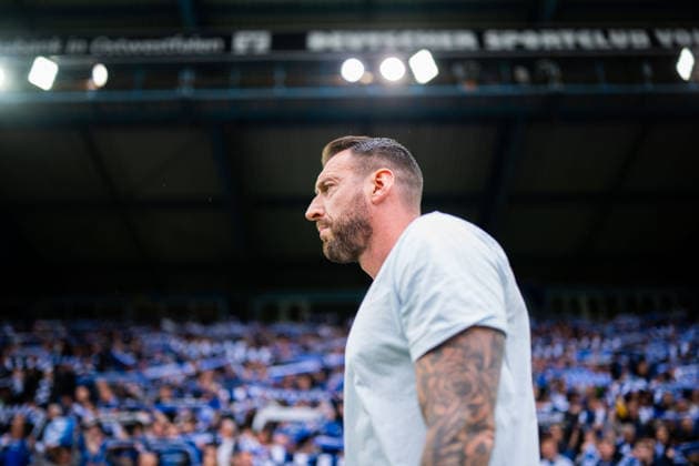 17 05 2026 Soccer, 2025 2026, 2 Bundesliga, 34 Matchday, DSC Arminia Bielefeld Hertha BSC Berlin Mitch Kniat Coach Bielefeld DFL REGULATIONS PROHIBIT ANY USE OF PHOTOGRAPHS AS IMAGE SEQUENCES AND OR QUASI VIDEO