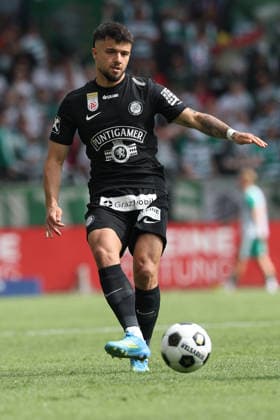 SOCCER - BL, Sturm vs Rapid GRAZ,AUSTRIA,17.MAY.26 - SOCCER - ADMIRAL Bundesliga, championship group, SK Sturm Graz vs SK Rapid Wien. Image shows Jusuf Gazibegovic (Sturm).  GEPAxpictures xChrisxBauer