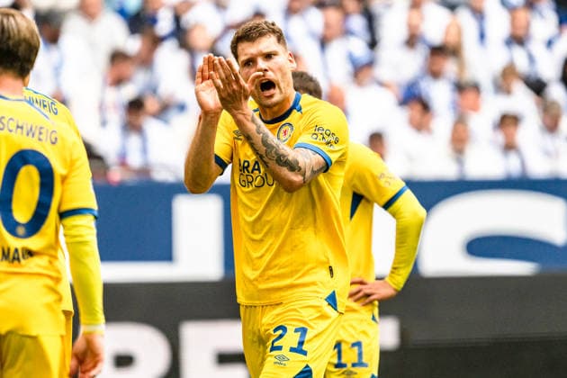 Germany 2 Bundesliga 2025 2026, Matchday 34 FC Schalke 04 vs Eintracht Braunschweig 17 05 2026 Veltins Arena Gelsenkirchen, North Rhine-Westphalia Kevin Ehlers Eintracht Braunschweig 21 Copyright: xCelinaxLeiersx
