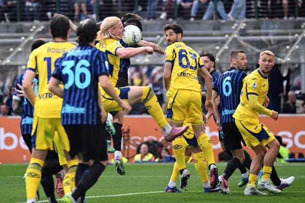 Mg Milano 17 05 2026 - campionato di calcio serie A Inter-Hellas Verona foto Matteo Gribaudi Image nella foto: gol Ange Yaon Bonny 