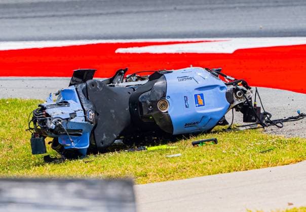 Alex Marquez (73 ESP Gresini Racing) suffers a serious accident during the race at the MotoGP Catalonia Grand Prix 2026 in Montmelo Spain on 16 May 2026 Cordon Press 